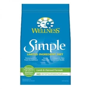 WELLNESS WELLNESS 狗糧 SIMPLE 羊肉單一蛋白質配方 100% Lamb & Oatmeal Formula 10lb 8oz 10lb  正面圖