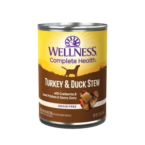 WELLNESS WELLNESS 狗罐頭 Grain Free 無穀物 紅莓火雞鴨肉 12.5oz 354g 5oz  正面圖