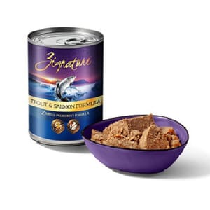 Zignature Zignature 純天然狗罐頭 鱒魚三文魚配方 13oz 13oz 正面圖