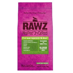RAWZ RAWZ 全貓乾糧 脫水雞肉、火雞肉及雞肉配方 3.5lb 5lb  正面圖