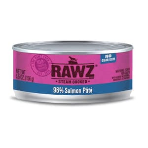 RAWZ RAWZ 貓罐頭 肉醬主食罐 全貓配方 三文魚 155g 155g 正面圖