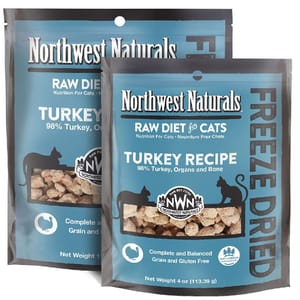 Northwest Northwest Naturals 無穀物凍乾脫水貓糧 火雞 TURKEY DIET FOR CATS 4oz 4oz  正面圖