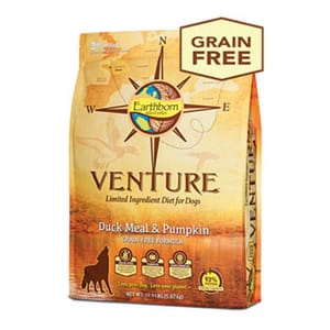 Earthborn Earthborn Holistic Venture 低敏 單一動物蛋白全犬配方 法國鴨肉+南瓜 4lb 4lb 正面圖