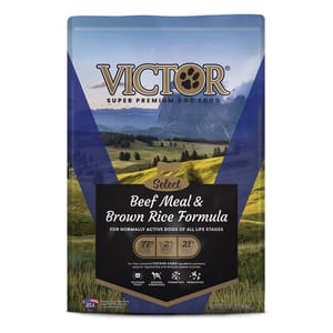 Victor Victor 全犬糧 牛肉糙米配方 40lb 40lb 正面圖