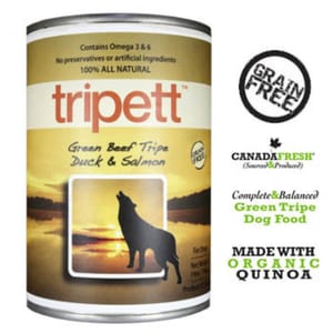 PetKind PetKind Tripett 狗罐頭 無穀物牛草胃鴨肉三文魚配方 Beef Tripe Duck & Salmon 14oz 14oz 正面圖