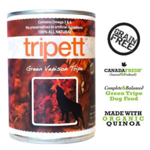 PetKind PetKind Tripett 狗罐頭 無穀物鹿草胃配方 Green Venison Tripe 14oz 14oz  正面圖