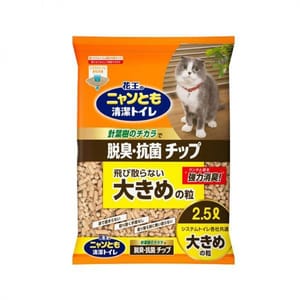 日本花王脫臭抗菌大粒 日本花王脫臭抗菌大粒 木貓砂 2.5L 5L 正面圖