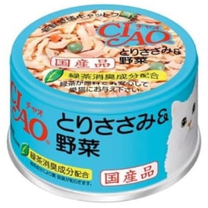 CIAO CIAO 貓罐頭 吞拿魚雞肉及蔬菜 85g 85g 正面圖
