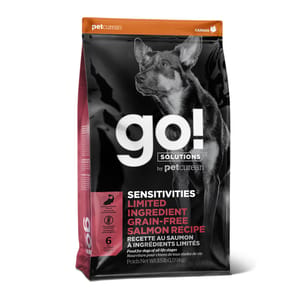 GO! GO! SOLUTIONS 狗糧 低敏美毛系列 三文魚 22lb 22lb 正面圖