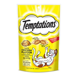 Temptations Temptations 貓零食 火烤嫩雞口味 75g 75g  正面圖
