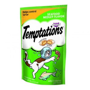 Temptations Temptations 防牙石貓零食 精選海鮮 85g 85g  正面圖