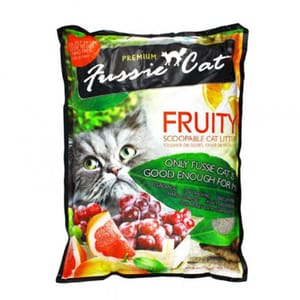 Fussie Fussie Cat高竇貓 礦物貓砂 雜果味 10L 10L  正面圖