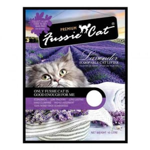 Fussie Fussie Cat高竇貓 礦物貓砂 薰衣草味 10L 10L 正面圖