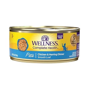 WELLNESS WELLNESS 貓罐頭 Complete Health 無穀物 Pate營養系列 雞肉及鯡魚 5.5oz 156g 5oz  正面圖