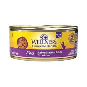 WELLNESS WELLNESS 貓罐頭 Complete Health 無穀物 Pate營養系列 火雞及三文魚 5.5oz 156g 5oz  正面圖