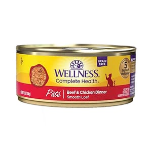 WELLNESS WELLNESS 貓罐頭 Complete Health 無穀物 Pate營養系列 牛肉及雞肉 5.5oz 156g 5oz  正面圖