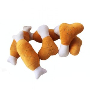 HelloDOG HelloDOG 玩具嚴選 狗狗咇咇公仔磨牙玩具 雞肶 1隻 正面圖