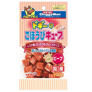DoggyMan DoggyMan 日本狗零食 高級雪花牛肉粒 100g 100g 犬用 正面圖
