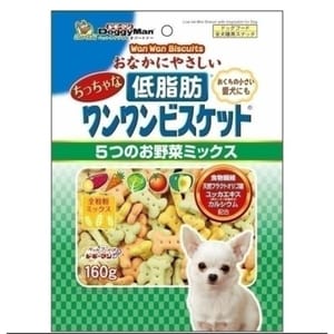 DoggyMan DoggyMan 日本狗零食 低脂健康雜菜骨頭餅乾 160g 160g 犬用 正面圖
