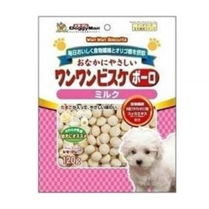 DoggyMan DoggyMan 日本狗零食 牛奶小饅頭 120g 120g 犬用 正面圖