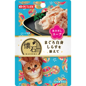 日本Petline 日本Petline 懷石料理 貓餐包 水分補給 金槍魚+鰹魚 40g 40g 正面圖