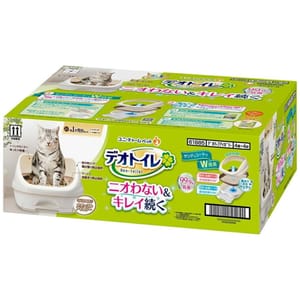 Unicharm Unicharm 日本無蓋雙層貓砂盆連托盆套裝   正面圖