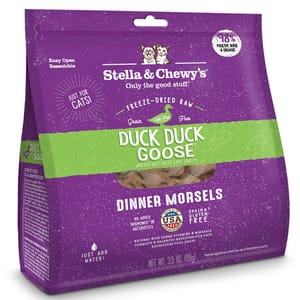 Stella & Chewy's Stella & Chewy's 貓糧 Dinner Morsels 凍乾生肉主食糧 鴨肉及鵝肉配方 3.5oz 5oz  正面圖
