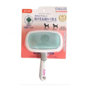 Petiy Petiy Beauty 用具嚴選 360度旋轉鋼絲梳毛刷 中碼  貓犬用 正面圖