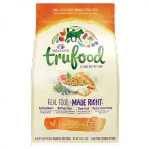 WELLNESS WELLNESS 狗糧 trufood 低溫烘培雞肉、雞肝及亞麻籽 Chicken,Chicken Liver & Flaxseed 18lbs 18lb  正面圖