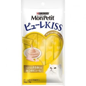 日本MonPetit 日本MonPetit 肉泥餐包 鰹魚雞肉肉碎 40g 40g 正面圖
