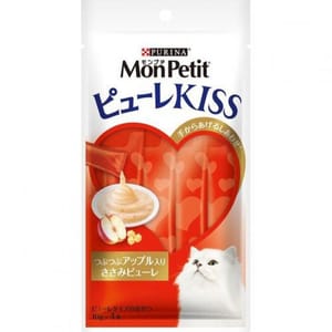 日本MonPetit 日本MonPetit 肉泥餐包 雞肉及蘋果 40g 40g  正面圖