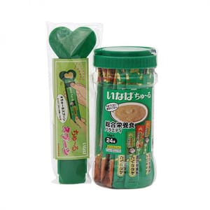 CIAO CIAO 狗零食 日本肉泥餐包 狗狗綜合營養配方 雞肉肉醬 14g 24本罐裝 14g 正面圖