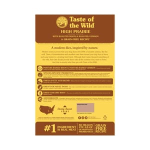 Taste Taste of the Wild 無穀物烤野牛+烤鹿肉配方  28lb  舊規格 28lb  背面圖