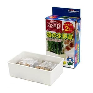日本CattyMan 日本CattyMan ASAP 生野菜貓草 2回份量   正面圖