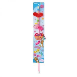 日本Bonbi 日本Bonbi ILOVEPETS 魚逗貓棒 粉紅色   正面圖