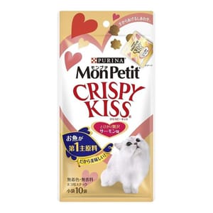 日本MonPetit 日本MonPetit Crispy Kiss 貓零食 貓脆餅 高級三文魚味 30g 30g 正面圖