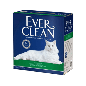 Ever Ever Clean 美國 礦物貓砂 藍鑽 持久除臭貓砂 無香味 25lbs 綠色 25lb  正面圖