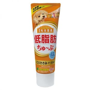 日本INABA狗狗營養膏 日本INABA狗狗營養膏 低脂肪芝士雞肉味 80g 80g 正面圖
