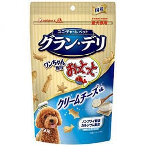 Unicharm Unicharm 狗零食 日本狗狗魚仔餅 奶油味 50g 50g 正面圖