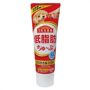 日本INABA狗狗營養膏 日本INABA狗狗營養膏 低脂肪雞肉及牛肉味 80g 80g 正面圖