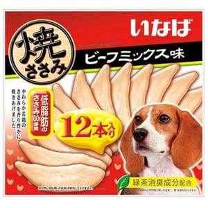 CIAO CIAO 狗零食 日本烤雞胸肉 狗狗配方 牛肉味 12本入 正面圖