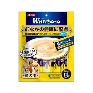 日本INABA狗狗肉泥餐包 日本INABA狗狗肉泥餐包 腸胃健康配慮 綠黄色野菜肉醬 160g 160g 正面圖