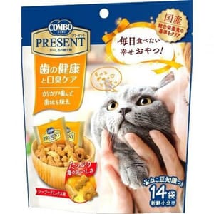 COMBO COMBO 日本二合一健康貓零食 除口臭及潔齒配方 42g 42g 正面圖