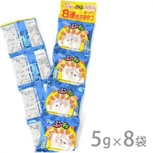 CIAO CIAO 貓零食 日本磨牙潔齒貓脆餅 鰹魚味 5g 8包入 5g 正面圖