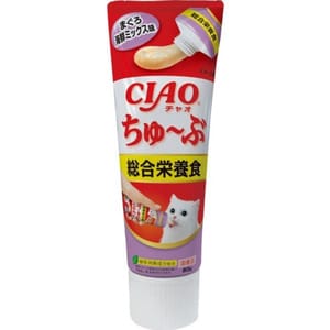 CIAO CIAO 日本貓用營養膏 乳酸菌營養膏 綜合營養Mix金槍魚海鮮味 80g 80g 貓用 正面圖