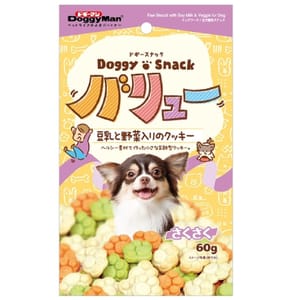 DoggyMan DoggyMan 日本狗零食 牛奶及蔬菜健康小餅乾 60g 60g  正面圖