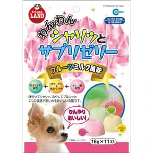 日本FriendLAND 日本FriendLAND 可愛滋味果凍 水果牛奶味 16g 11個入 16g 犬用 正面圖