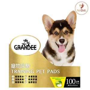 GRANDEE GRANDEE 寵物尿墊 狗尿墊 狗尿片 青蘋果味 [45*30 S碼 1.5呎 100枚]   正面圖