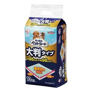 日本IRIS 日本IRIS 超大 寵物尿墊 狗尿墊 狗尿片 [98*98 XXL碼 10枚]   正面圖