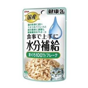 日本AIXIA 日本AIXIA 愛喜雅 健康缶水分補給濕糧包 金槍魚片味 40g 40g  正面圖